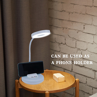 Meilleure vente lampe de table moderne sans fil rechargeable rgb led pour la lecture lampe de bureau de luxe avec chargeur sans fil pour bureau d'étude