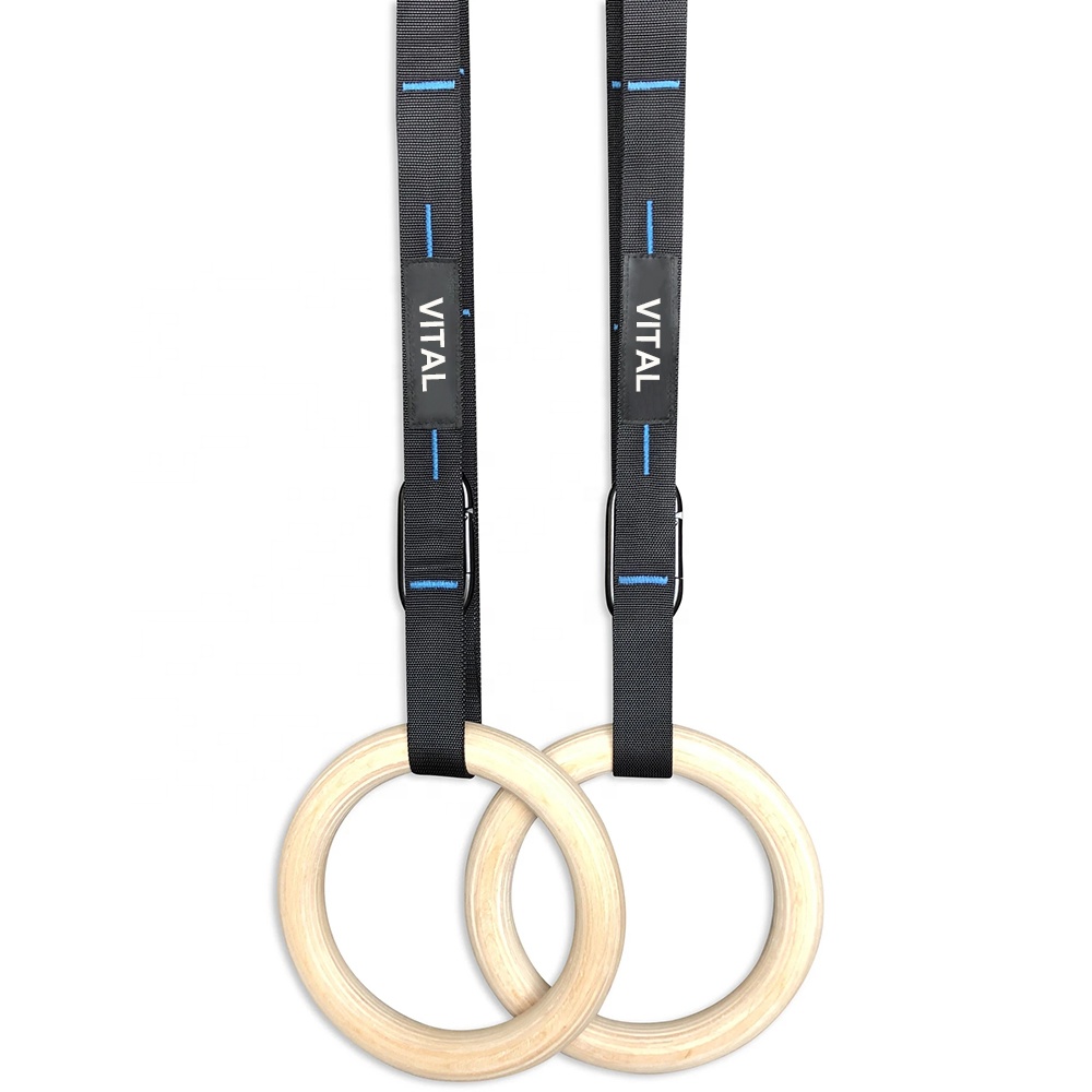 Регулируемый ремень Core силовых упражнений гимнастические деревянные кольца для тренажерного зала