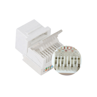 Connecteur Réseau Femelle RJ45 Keystone Jack 8P8C sans Outil à 90 Degrés AMP CAT6 UTP, Fourniture d'Usine