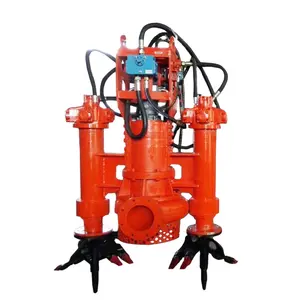 large centrifugal submerged dredging pump excavator submersible hydraulic sand slurry dredger pump