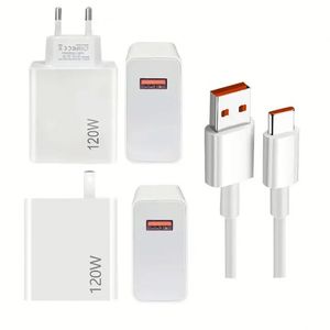 Factory Price 120W EU/US Fast Charge Power Adapter 67W 33W With 6A Type <b>C</b> Cable for xiaomi - Product Image 1