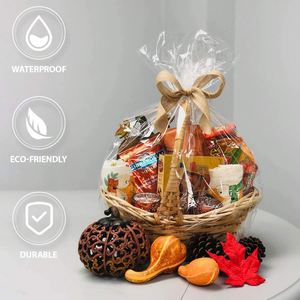 กระดาษแก้วใสแบบม้วนสำหรับห่อของขวัญ ดอกไม้ ตะกร้าของขวัญ และอาหาร - Product Image 3