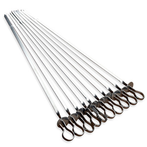 Utensilios <span class=keywords><strong>para</strong></span> Barbacoa, Brochetas de <span class=keywords><strong>Acero</strong></span> Inoxidable 410 de Grado Alimenticio, Agujas <span class=keywords><strong>para</strong></span> Asar, Brochetas <span class=keywords><strong>para</strong></span> Cordero, <span class=keywords><strong>para</strong></span> Barbacoa y Asados - Product Image 1