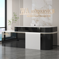 Comptoir d'angle de magasin, design luxueux haut de gamme, pour salon de beauté, bureau d'accueil simple, comptoir de caisse, comptoir de bar