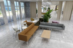 Muebles de recepción modulares comerciales, asientos suaves, juego de sofás seccionales para oficina y vestíbulo de Hotel, áreas de espera públicas, visitantes de oficina - Product Image 3