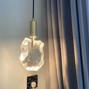 Zèle Éclairage Intérieur Or Cristal Pendentif Lumière Nouveau Design Spécial-Forme Grande Base E12 Installation Suspendue pour L'espace de La Chambre - Product Image 4
