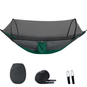 Hamac de parachute d'extérieur imperméable, anti-UV et anti-moustiques avec auvent, hamac de camping en nylon - Product Image 5