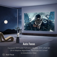 Mini projecteur intelligent portable 3D avec écran tactile LED LCD Android 13 intégré, 1080p, home cinéma, 4K, WiFi, éducation, entreprise