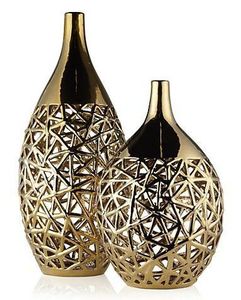 Nuevo Florero con Diseño Moderno, Acabado Dorado en Metal, Florero de Mesa para Decoración - Product Image 3