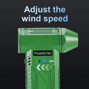 Ventilateur portable sans fil haute vitesse turbo ultra-puissant, moteur sans balais, pour camping en extérieur, dépoussiérage, soufflage d'eau, barbecue - Product Image 3