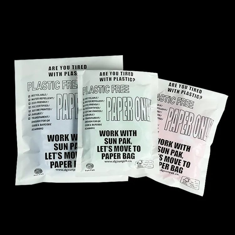 香水クラフト紙袋生分解性ワックス紙袋透明衣類包装小さなカスタムワックスグラシン紙ショッピングバッグ