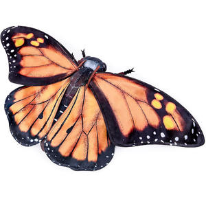 Peluche Papillon Monarch Orange Réaliste Adorable Super Douce pour Fête Anniversaire Printemps - Product Image 3