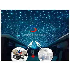 Top quality Ballroom KTV club bar hotel decoration starry sky LED plastic fiber optic star ceiling lighting