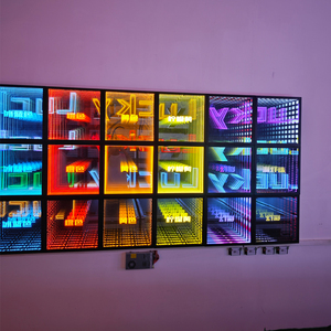 Multy CAMBIO DE Color Infinity <span class=keywords><strong>Abyss</strong></span> espejo LED decoración luminosa caja de luz lámpara de noche 3D caja de luz Digital señalización escenario de baile - Product Image 2