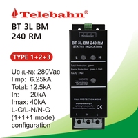 Parafoudre basse tension Telebahn 220V/230V/240V AC T1+T2+T3, protection complète contre les surtensions pour monophasé - Vente en gros
