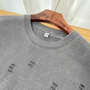 T-Shirt da Uomo Personalizzata in Cotone 100% 260g, Stile Oversize con Stampa Serigrafica, Effetto Vintage e Lavato - Product Image 1