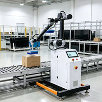 Robot Palettiseur Industriel Automatique pour Sacs de Ciment et Bacs, Machine Collaborative Verticale pour le Conditionnement de Briques et de Cartons