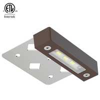 ETL 4 pouces LED Hardscape aluminium finisseur lumière blanc chaud Ip65 4 "1.5W pont escaliers lumière LED étape lumières