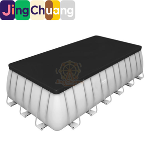 <span class=keywords><strong>Piscine</strong></span> pliable Jingchuang56475, bassin à poissons mobile rectangulaire avec support de cadre, <span class=keywords><strong>piscine</strong></span> familiale AGP - Product Image 2