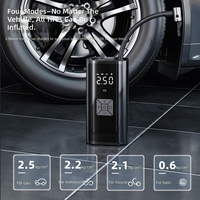90W 150PSI Portable Tire Inflator Dual Power Smart Air Pump with Digital Display LED Light Power Bank for Car Moto Bike Ball