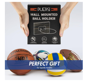   Support mural de rangement pour ballons de football et de <span class=keywords><strong>volley</strong></span>-ball - Product Image 3