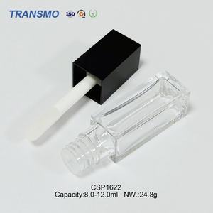 Tubes de gloss à lèvres transparents en plastique carré de marque privée, 8-12 ml, 10 ml avec applicateurs, tubes de gloss à lèvres vides, tubes de rouge à lèvres liquide carrés - Product Image 4