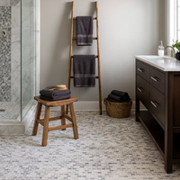 Mosaïque murale intérieure en marbre blanc de Carrare, finition polie, motif cannage moderne, épaisseur 8 mm, pour chambres d'hôtel et villas