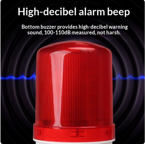 ไฟแสดงสถานะขนาดเล็กกะทัดรัด 1 2 3 ชั้น เงียบ สีแดง เขียว เหลือง น้ำเงิน ขาว ฟังก์ชั่นหลากหลาย กระพริบ ปรับความสว่างได้ มีเสียงเตือน - Product Image 3