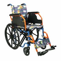 Offre Spéciale : Fauteuil Roulant Manuel en Acier pour Personnes Âgées et Soignants, Siège Rembourré avec Accoudoirs - Équipement Médical AndCare