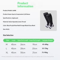 Manchons de compression antidérapants respirants pour mollets, pour adultes, sportifs, basketball, course à pied, marathon, fitness, avec logo