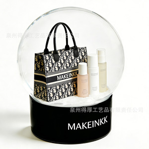 Makeinkk Skincare <b>Snow</b> Globe Decorative Crystal <b>Ball</b> Round DIY Assembly Valentine'S Day Gift - Product Image 4
