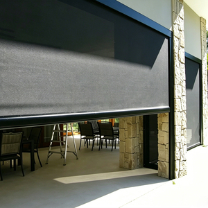 Tende a Rullo Motorizzate con Zip Esterna, Impermeabili e Resistenti agli Uragani, Schermo Zip per Tutte le Condizioni Atmosferiche, per Patio e Pergola, Misure Personalizzate - Product Image 1