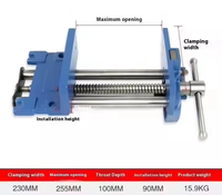 Étau de serrage rapide REALMAX OEM personnalisable en fonte pour le travail du bois et la pose de tuyaux, fixation de 7 pouces pour le bricolage