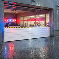 Barrière de contrôle des inondations amovible en alliage d'aluminium de qualité industrielle, certifiée ISO9001 et CE, robuste et de qualité commerciale