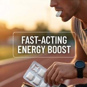 หมากฝรั่งพลังงานสูตรเฉพาะ ผสมคาเฟอีน แอล-ธีอะนีน โสม และวิตามินบี/ดี คอมเพล็กซ์ - Product Image 6