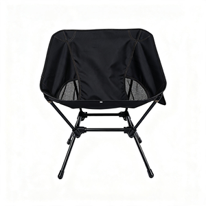 Modern Outdoor Stainless Steel <b>Folding</b> Moon Chair with 600D Oxford Fabric Fishing Chair for Hiking Beach & Park - Product Image 5