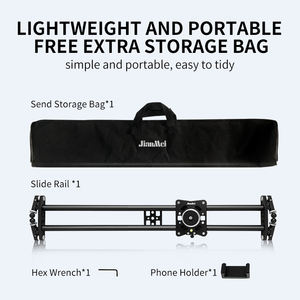 Jianmei S6 60CM Vídeo Motorizado Portátil Dslr Câmera Track Dolly Slider Dolly com PTZ 3D - Product Image 5