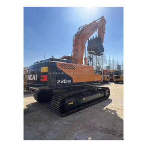Excavadora usada Hyundai original de 22 toneladas, máquina de orugas hidráulica Cummins Engine, precio barato - Product Image 1
