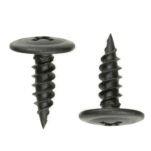 Vis autotaraudeuse à tête fraisée phosphatée noire avec finition zinguée - Product Image 1