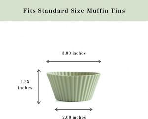Home Kitchen Cooking Supplies Cake Decorating Tools <b>Silicone</b> Cake Cup Round Shaped Muffin Cupcake <b>Baking</b> Molds - Product Image 2