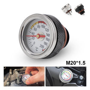 Motorcycle <b>Radiator</b> <b>Cap</b> Oil Temperature Gauge M20 1.5 For Engine Cooling System Modification - Product Image 2