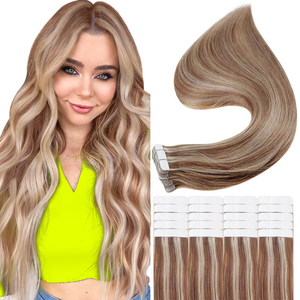 Extensiones de cabello con cinta invisible Remy Cutícula Trama de piel Cinta inyectada en extensión de Cabello 100% Cabello humano virgen - Product Image 5