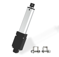 Aktuator Linear Motor Listrik Mini 12V DC Kecepatan 3000rpm Langkah 10-150mm untuk Laci dan Meja Angkat