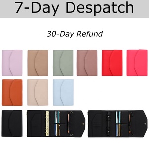 Yihe 11-màu pebbled da A6 Ngân Sách chất kết dính kế hoạch tùy chỉnh vòng chất kết dính hàng đầu người bán trường/văn phòng phẩm quà tặng Lá bay - Product Image 3