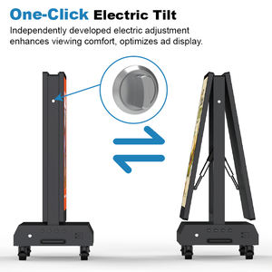 43 55 inç IP66 su geçirmez açık 2000Nits taşınabilir pil Powered dijital tabela Lcd dokunmatik ekran Poster Totem - Product Image 6