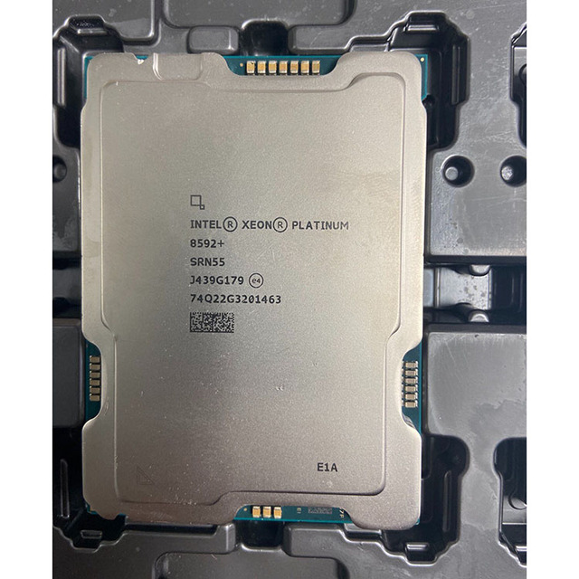Intel Xeon Platinum 8592+ Processor 64 Cores 128 Threads 1.9GHz 320MB L3 Cache LGA 4677 5th Gen Scalable Server CPU
