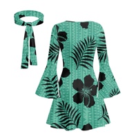 Robe hippie bohème à fleurs bleues pour femmes, robe courte à manches longues, tenues des années 70 et 80, robe gothique bohème fluide de grande taille