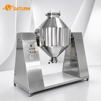Mélangeur à tambour automatique multifonctionnel en acier inoxydable de qualité alimentaire SATURN avec capacité de chauffage 20-200L et moteur 220V