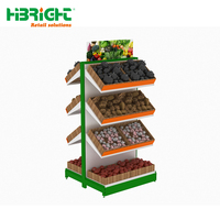 Nouveau design support d'épicerie robuste support de supermarché présentoirs de fruits et légumes