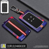 Housse de clé de voiture en alliage de zinc pour Renault Duster Captur Clio Logan Megane 1 2 3 Koleos Scenic Nema Fluence Zoe Accessoires auto
